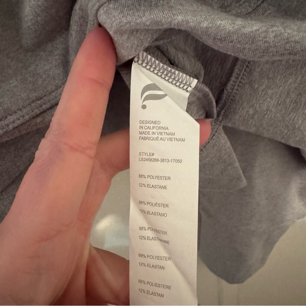Fabletics‎ Gray Women's Cropped Hoodie - Picture 4 of 5
